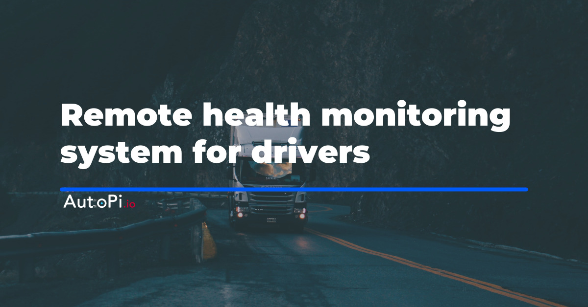 Remote Health Monitoring System For Drivers