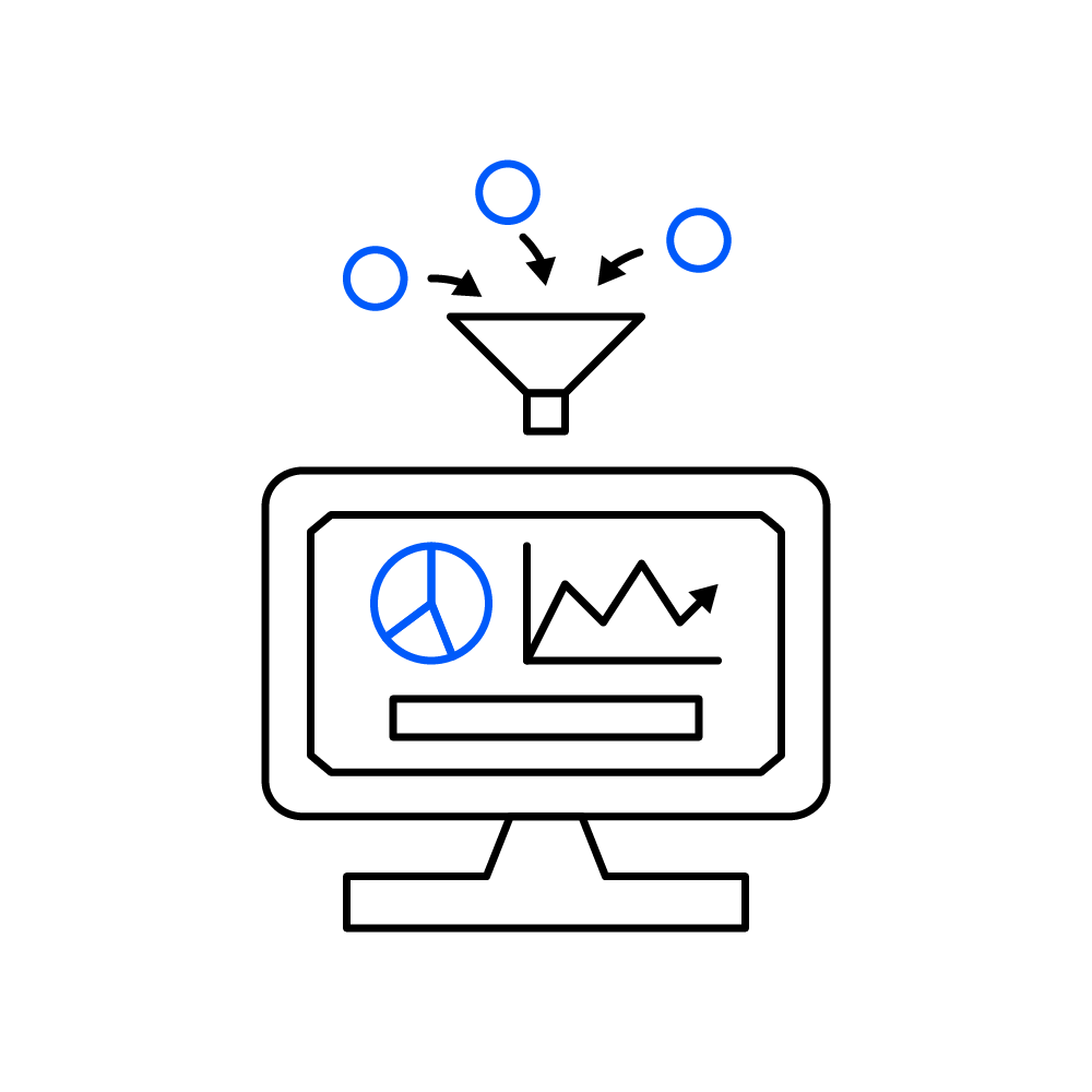 Data-driven decisions icon