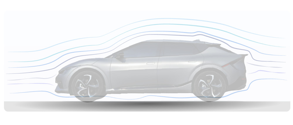 Factors Influencing EV Range Electric vehicle driving through the wind