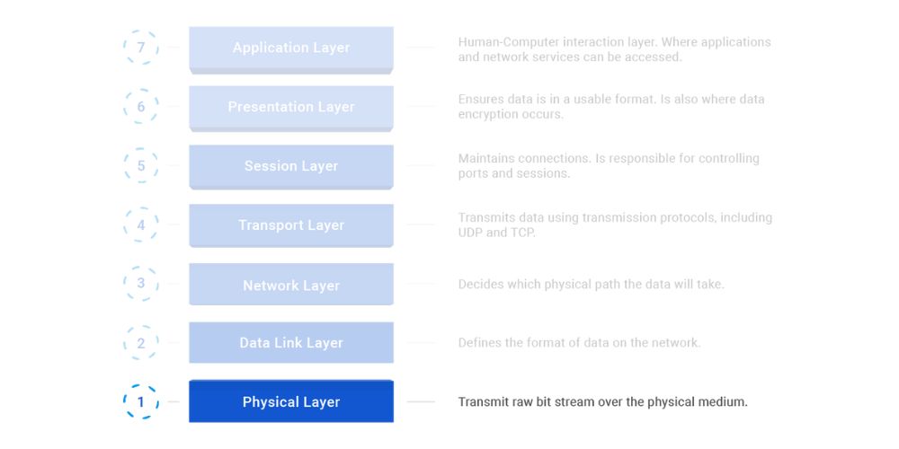 Highlighting the physical layer in the osi model