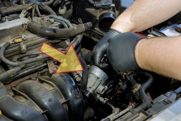 Throttle position sensor shown in a car