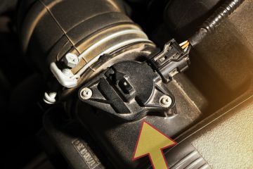 Manifold absolute pressure sensor shown in a car