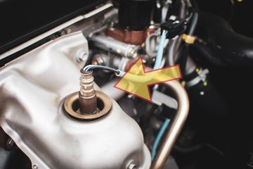 Engine temperature sensor shown in a car