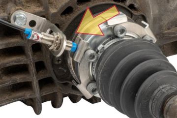 Vehicle speed sensor shown in a car