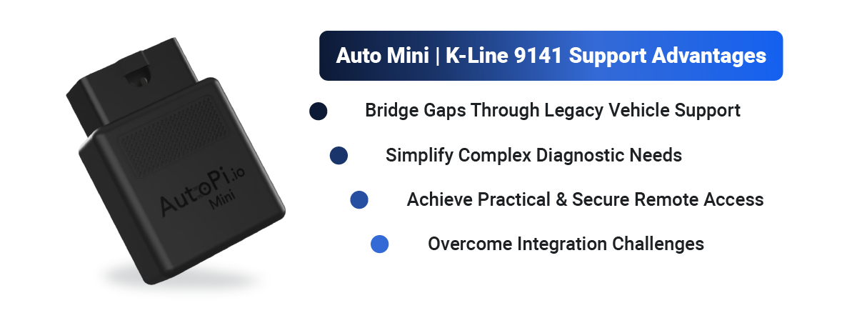 AutoPi Mini Features for K-Line ISO 9141