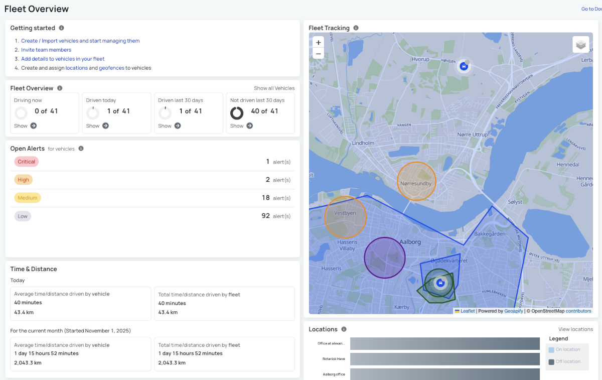 AutoPi Fleet overview