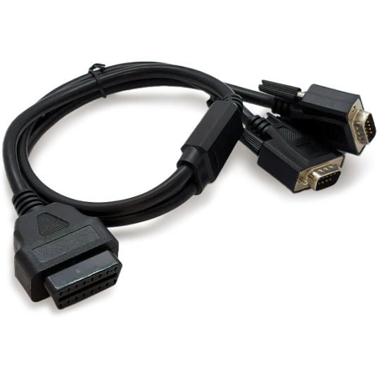 OBD-II to dual DB9 adapter